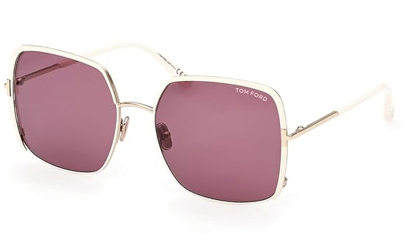 Sunglasses FT 1006 Raphaela 32Y Shiny Rose Gold, t Logo/Violet Lens, Shiny Rose Gold, "T" Logo / Violet Lenses, 60/18/135, Shiny Rose Gold, "T" Logo / Violet Lenses, 60/18/135