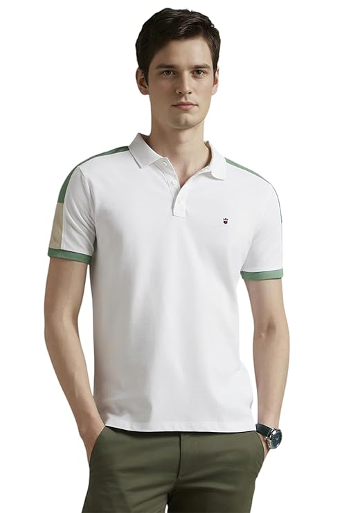 LoP Men's Cotton Slim Fit Polo T-Shirt with Fastness