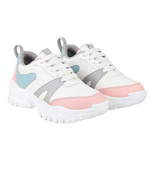 Women's Casual Walking Sneakers || Comfortable Lightweight Lace Comfy Travel & College