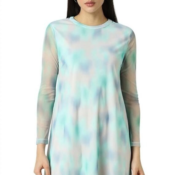 Women's Polyester Modern Mid-Thigh Length Dress