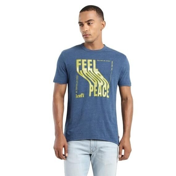 Lev Men's Cotton Regular Fit Graphic T-Shirt