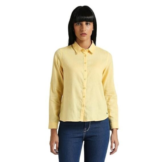 Pjes Women's Cotton Regular Fit Shirt