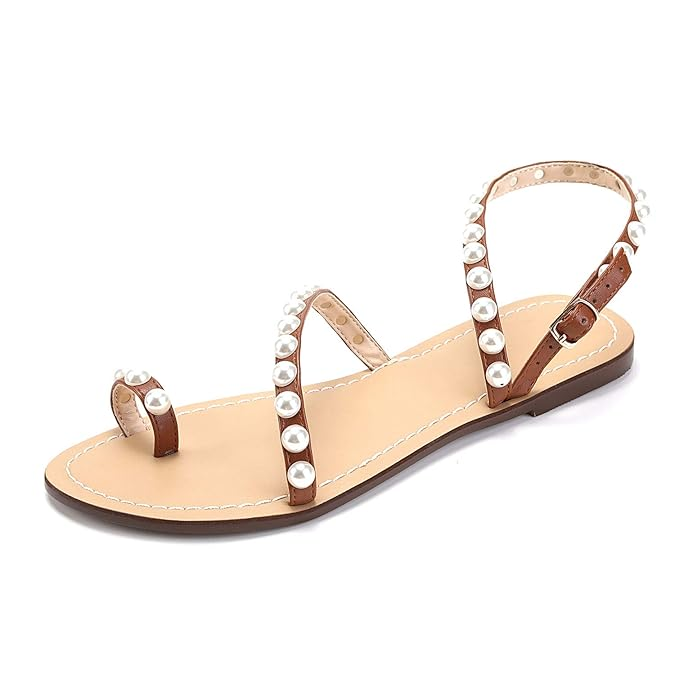 Women's Gladiator Bohemia Flip Flops Summer Beach Flat Sandals - Image 4