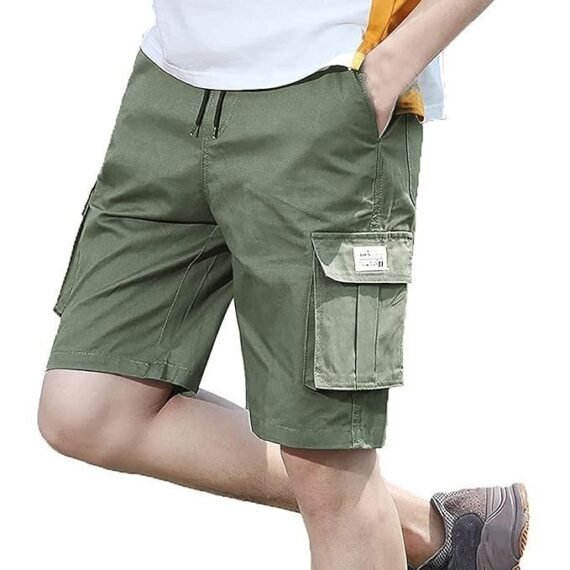 Men's Shorts Men's Shorts Casual Bermuda Shorts with Pockets Cotton Casual Overalls Pants
