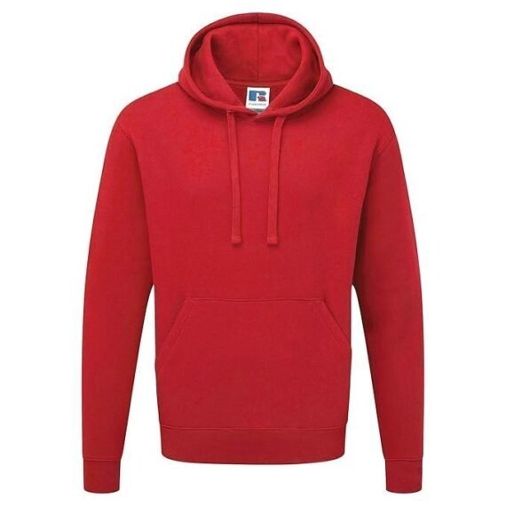 Mens Authentic Hooded Sweatshirt/Hoodie (2XL) (Classic Red)