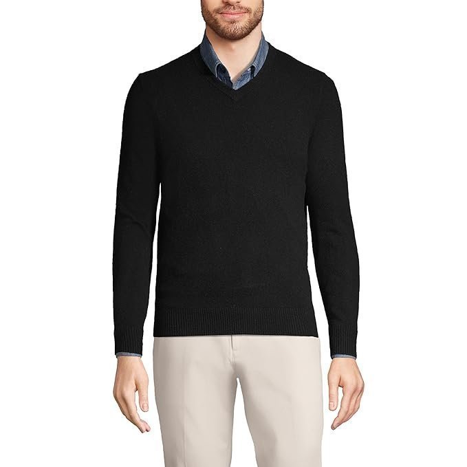 End Men's Fine Gauge Cashmere V-neck Sweater