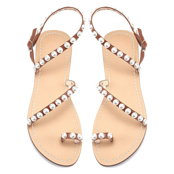 Women's Gladiator Bohemia Flip Flops Summer Beach Flat Sandals
