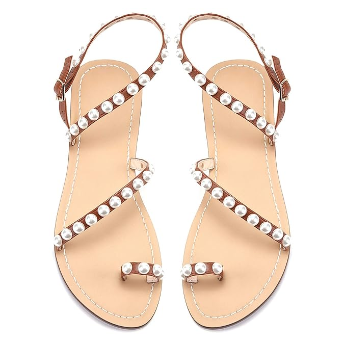 Women's Gladiator Bohemia Flip Flops Summer Beach Flat Sandals
