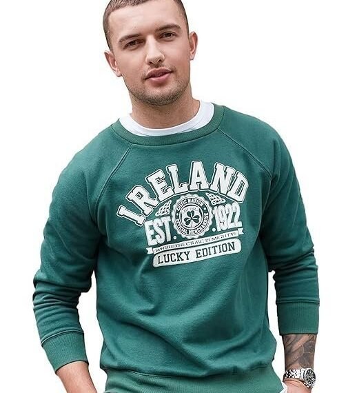 Traditional Bottle Green Republic of Ireland Sweatshirt