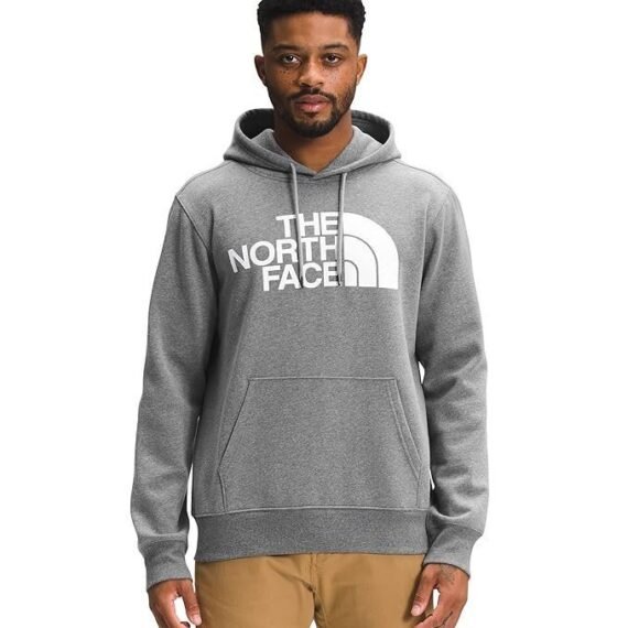 Men's Half Dome Pullover Hoodie, TNF Medium Grey Heather/TNF White